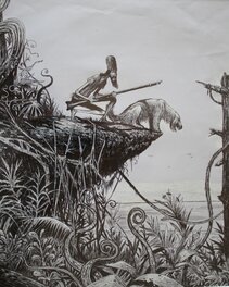 Christophe Gaultier - Robinson Crusoe - Planche originale