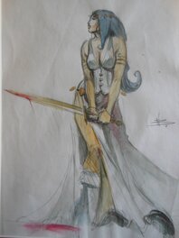 Femme et épée