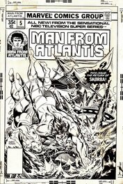 Pablo Marcos - Couverture de Man of Atlantis N°05 - Couverture originale