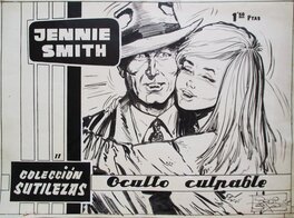 Jordi Buxade - Oculto culpable - Couverture de Jennie Smith n°11, collection Sutilezas, 1962, S.A.D.E. Publicaciones - Planche originale