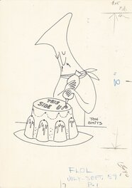 Ton Smits - Cake - Original Illustration