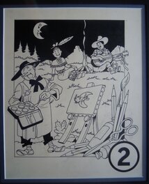 Cover - met suske en wiske kleuren en uitknippen - 1952