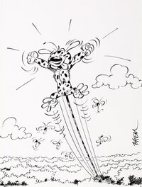 Batem - Le Marsupilami - Batem - Original Illustration