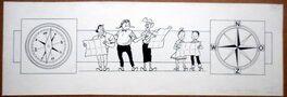 Paul Geerts - Strook heruitgave De rammelende rally - Illustration originale