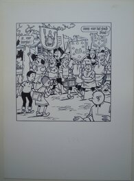 Willy Vandersteen - Suske en Wiske - De blijde broodeters - Illustration originale