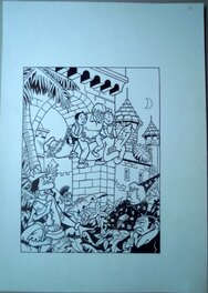 Marc Verhaegen - Suske en Wiske 277 De verdwenen verteller - Illustration originale