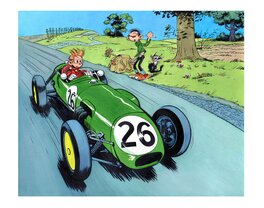 Fabrice Tarrin - La Turbo du Spirou de Franquin par Tarrin - Original Illustration