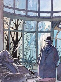 Philippe Berthet - Jardin d'hiver - Illustration originale