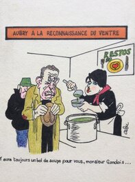 Cabu - Dessin d'humour - Original Illustration