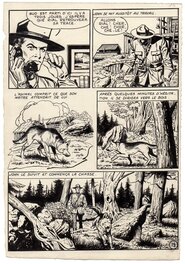 unknown - Rial le Loup, dessinateur inconnu, publié dans Hardy 48. - Planche originale