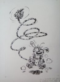 André Franquin - 1964 - Marsupilami : poster Boutique Spirou - Original Illustration