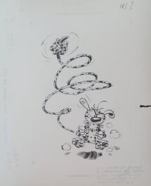 Dessin sur papier fort au format quasi A4 Dessin sur papier fort au format quasi A4