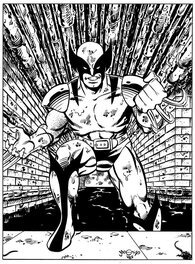 Chris Malgrain - Wolverine dans les egouts par chris malgrain - Illustration originale