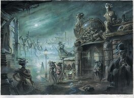 Enrique Corominas - Dorian Gray - "La nuit tombe sur les quais" - Planche originale