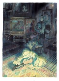 Enrique Corominas - Dorian Gray - "Dans l'atelier de Dorian" - Illustration originale