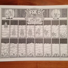 Roger Langridge - Fred the Clown - Lightning Escape Artist - Original art