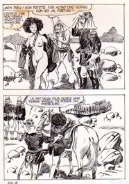 Alberto Del Mestre - Vent sauvage - La Schiava n° 22 planche 16 (série jaune n°128) - Comic Strip