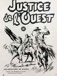 André Oulié - Les aventures de Zorro - Justice de l'ouest - Couverture originale