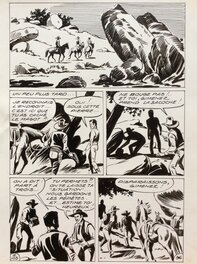 André Oulié - Les aventures de Zorro - Au bord de l'abîme - Planche originale