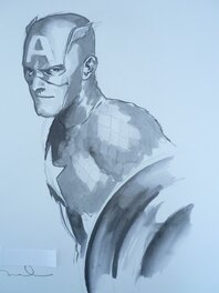 Gérald Parel - Captain AMERICA - Œuvre originale