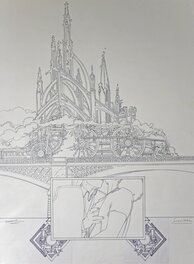 François Schuiten - Express - Magic Strip - Illustration originale