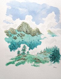 Croquis préparatoire, étude de couleurs n°1 Croquis préparatoire, étude de couleurs n°1