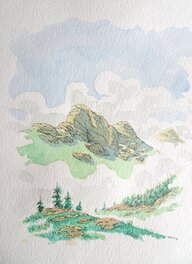 Croquis préparatoire, étude de couleurs n°2 Croquis préparatoire, étude de couleurs n°2