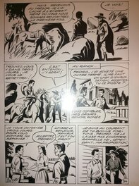 André Oulié - Les aventures de Zorro - Au bord de l'abîme - Planche originale