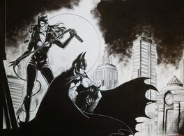 Dimat - Catwoman - Illustration originale
