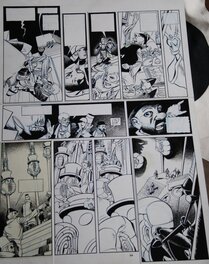 Fabrice Lebeault - Horologiom - Tome 4 - planche 44 - Une scène d'action ! - Planche originale