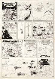 Raymond Macherot - Kurt von Bütagas - planche 2 - récit inédit non finalisé - Comic Strip