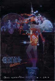 Bill Sienkiewicz - Elektra Assassin Promotional Poster Recreation by Bill Sienkiewicz - Original Illustration