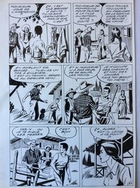 André Oulié - Les aventures de Zorro - Au bord de l'abîme - Planche originale