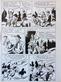 André Oulié - Les aventures de Zorro - Justice de l'ouest - Planche originale