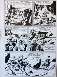 André Oulié - Les aventures de Zorro - Justice de l'ouest - Planche originale