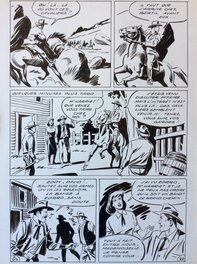 André Oulié - Les aventures de Zorro - Justice de l'ouest - Planche originale