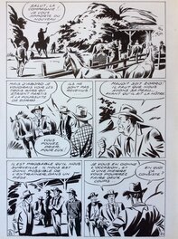 André Oulié - Les aventures de Zorro - Justice de l'ouest - Planche originale