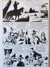 André Oulié - Les aventures de Zorro - Justice de l'ouest - Planche originale