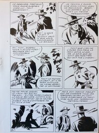 André Oulié - Les aventures de Zorro - Justice de l'ouest - Planche originale