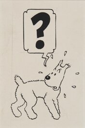 Hergé - Milou - Journal de Tintin n°45 de 1954 page 10 - Illustration originale