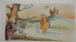 Marten Toonder - Tom Poes en de heer Bommel - vaderland - Wilde wagen - Illustration originale