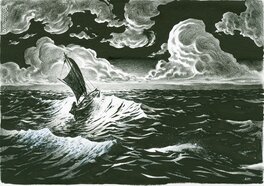 Planche originale - Le Loup des mers
