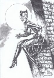 Mike Ratera - Catwoman par Ratera - Illustration originale