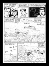 Francis Bergèse - Biggles, Squadron Biggles (T.6), Planche 36 - Planche originale