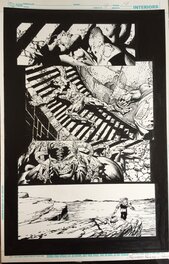 David Finch - Bane and  Batman - Planche originale