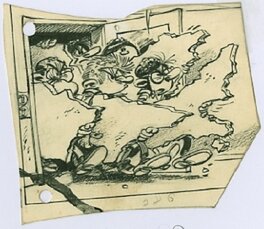 André Franquin - Gaston Lagaffe, 1967. - Original art