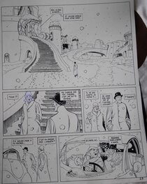 Fabrice Lebeault - Horologiom - Tome 6 - planche 25 - Il neige - Planche originale