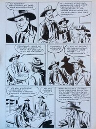 André Oulié - Les aventures de Zorro - Justice de l'Ouest - Planche originale