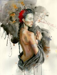 Jean-Sébastien Rossbach - Kay Morgan en mode Navajo (titre provisoire...) - Original Illustration