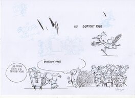 Haut de page dans le journal spirou pour l'aventure d'un journal